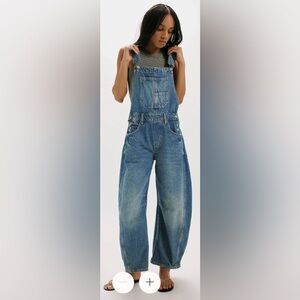 Free People | We The Free Good Luck | Classic Blue Women's Overalls | XS